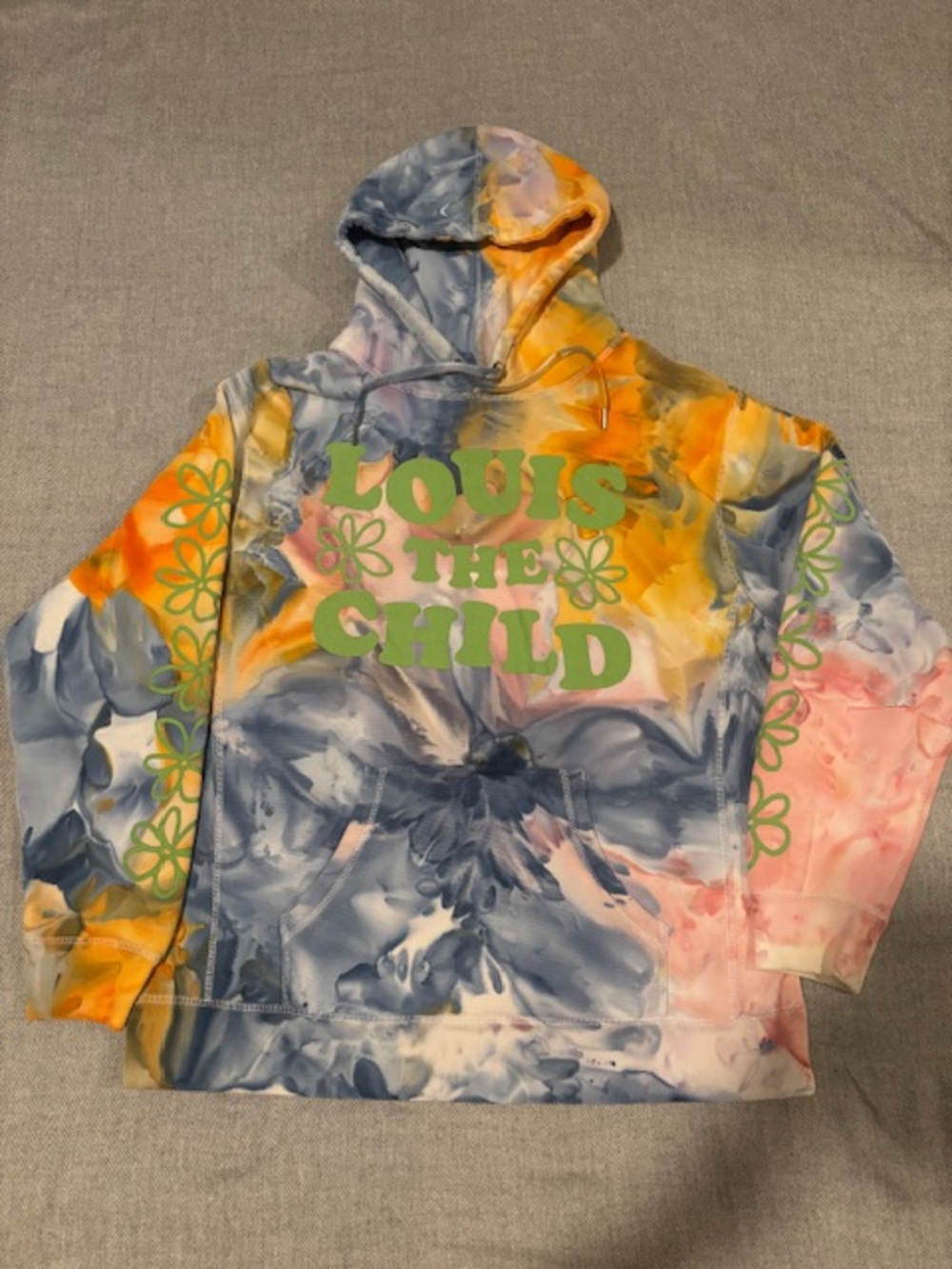 Louis The Child Concert Hoodie w/ custom tie dye— XL